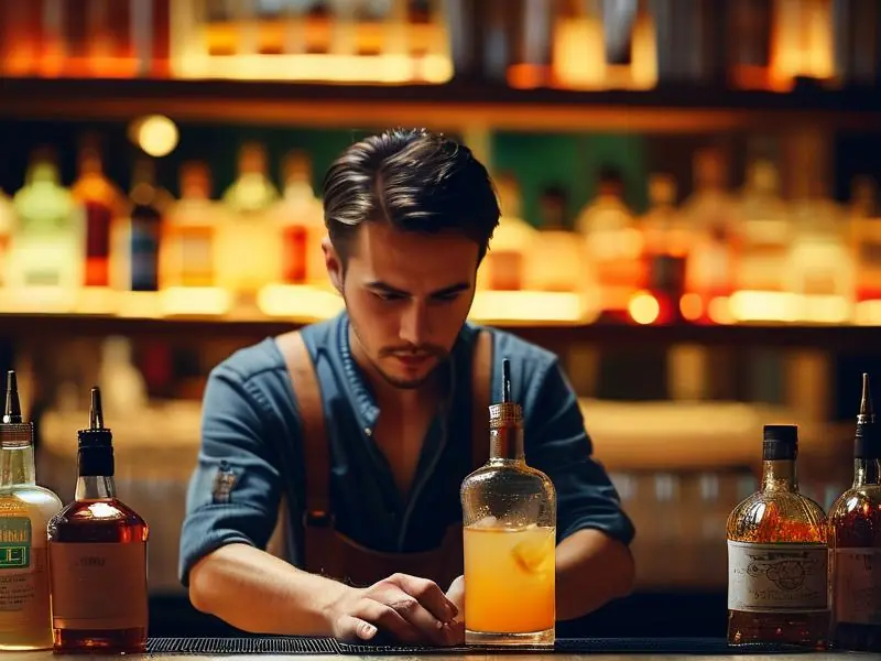 江门调酒培训课堂实景