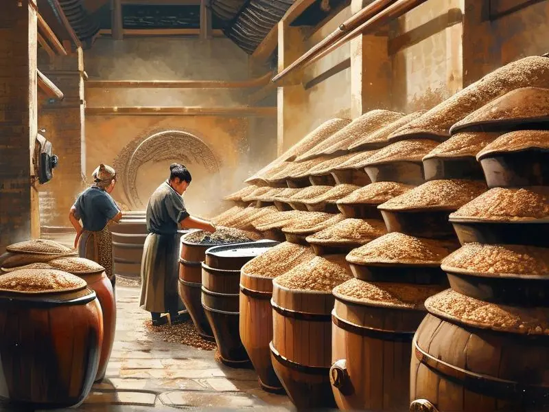 传统白酒酿造工艺现场实拍