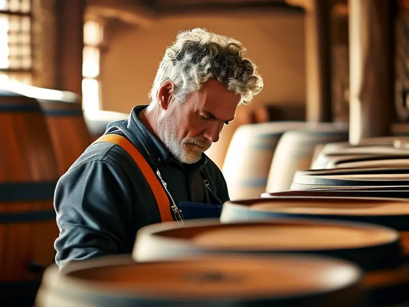 酿酒师检查酱香酒发酵过程