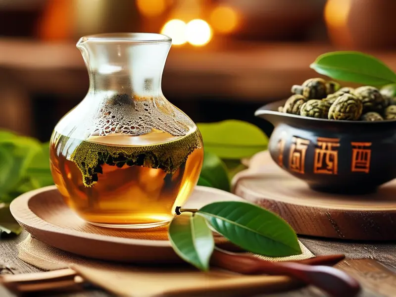 普洱茶泡酒制作过程展示