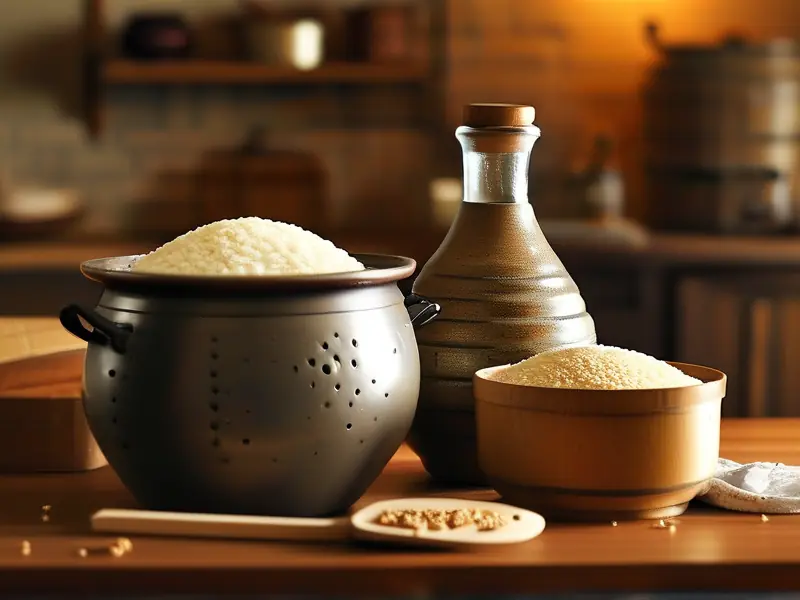 家常黄酒酿制过程