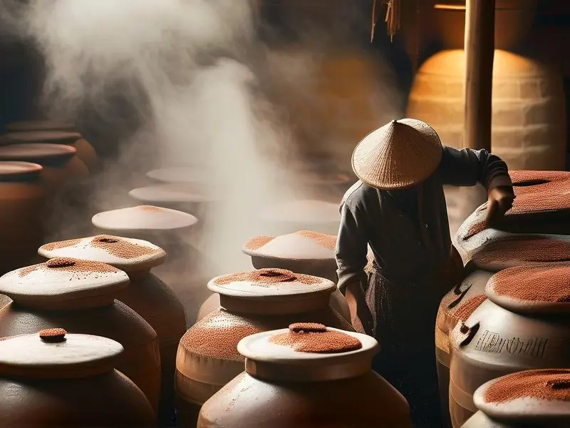 传统酱香酒酿造工艺现场实拍