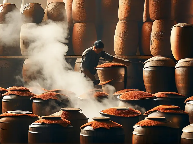 酱香型白酒传统酿造工艺现场展示