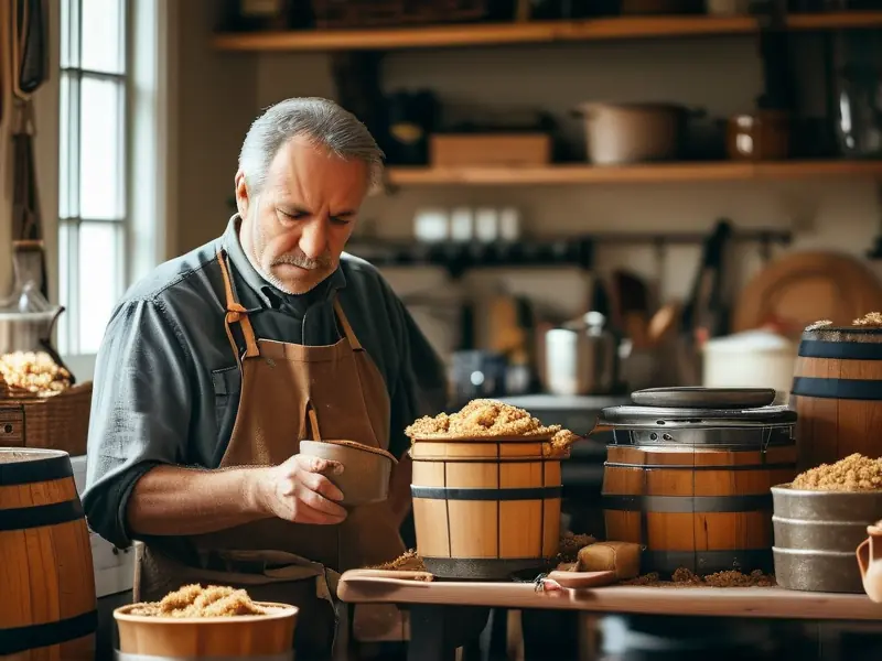 家庭酿酒实际操作场景