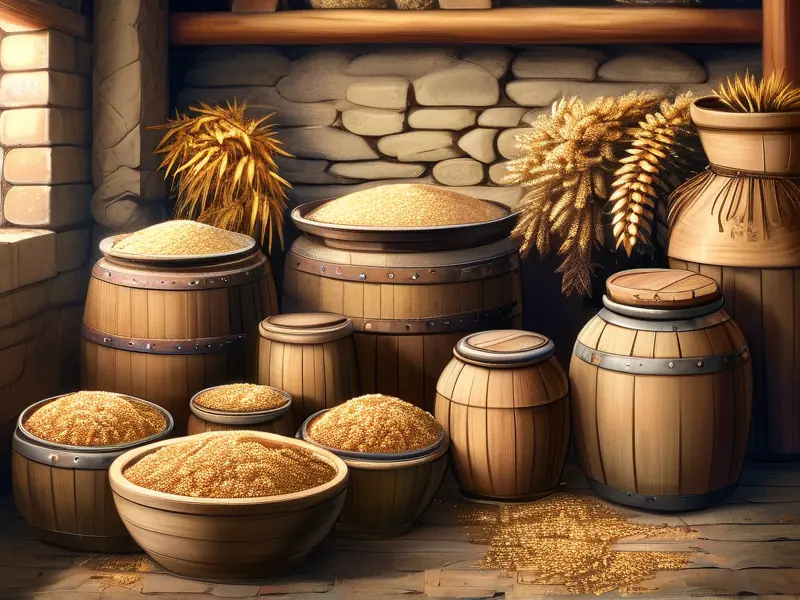 传统白酒酿造原料与工具展示