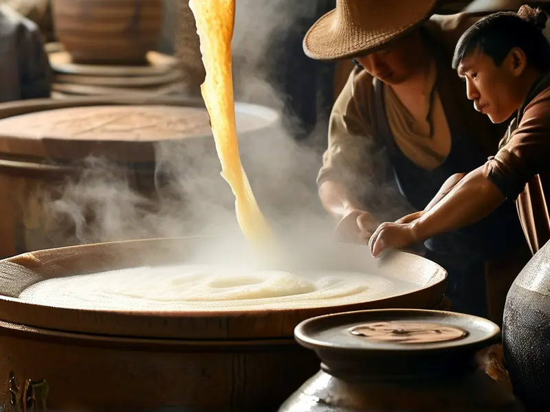 传统酱香型白酒酿造过程实拍