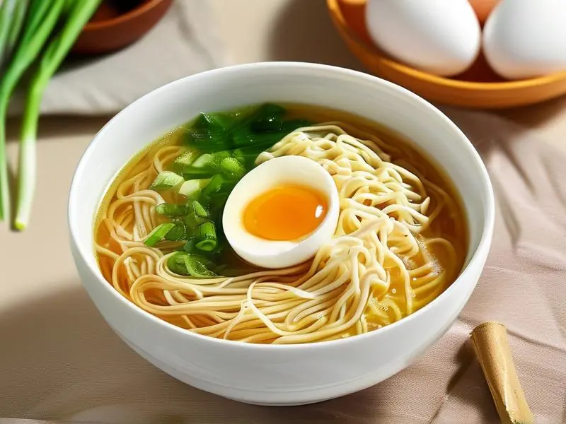 酒蛋线面成品展示及所需食材