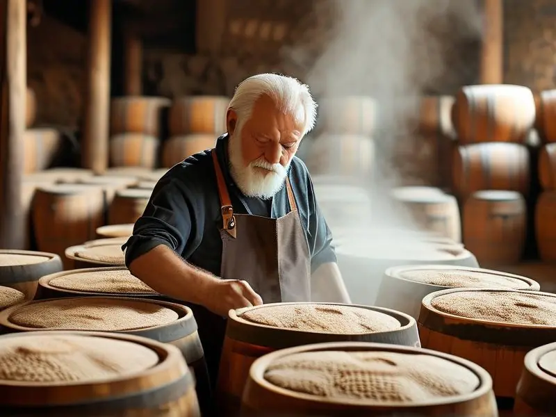 传统纯粮白酒发酵过程实拍