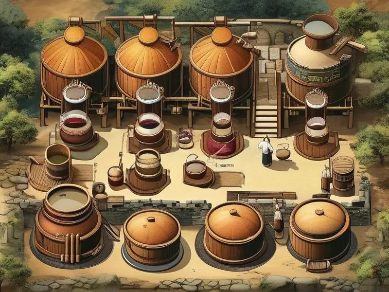 古代人酿酒工艺流程图