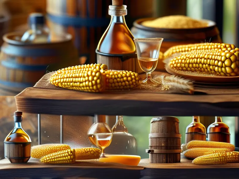 玉米酒酿造过程实拍图片