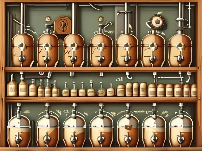 精酿啤酒酿造工艺流程示意图