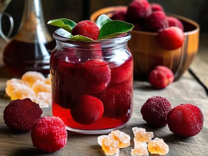 杨梅酒酿造过程实拍图